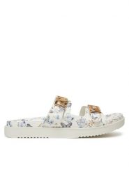 Aldo Klapki Alessie 13968267 Biały. Białe klapki damskie Aldo, bez wzorów, ze skóry, bez obcasa. Za 269.99 zł.