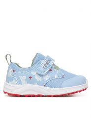 Reima Sneakersy Moomin Ekana 5400129M-61A1 Niebieski. Niebieskie buty sportowe chłopięce Reima, bez wzorów, ze skóry, bez zapięcia. Za 219.99 zł.