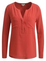 Milano Italy Bluzka w kolorze czerwonym rozmiar: XL. Czerwone bluzki damskie Milano Italy, xl, bez wzorów, bez kołnierzyka, bez ramiączek. Za 126.99 zł.