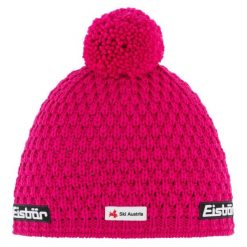 Czapka dla dorosłych Trail Pompon MU SKA. Czerwone czapki męskie Eisbar, bez wzorów, z materiału, sportowe. Za 259.99 zł.