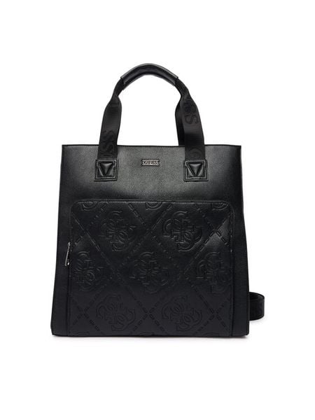 Guess Torba HMBOMG P5403 Czarny. Czarne torby męskie na ramię Guess, z aplikacjami, ze skóry, na ramię. Za 639.99 zł.