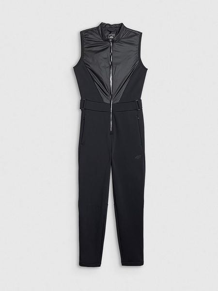 4F Kombinezon narciarski w kolorze czarnym rozmiar: M. Czarne kombinezony damskie 4f, m, bez wzorów, z polaru. Za 464.46 zł.