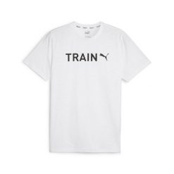 Koszulka Sportowa Męska Puma Graphic Train. Czarne t-shirty sportowe męskie Puma, m, bez ramiączek. Za 86.99 zł.