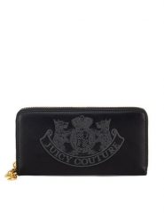 Juicy Couture Portfel BIJXT8652WVP Czarny. Czarne portfele damskie Juicy Couture, bez wzorów, z tworzywa sztucznego. Za 159.99 zł.