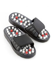 InnovaGoods Klapki w kolorze czarnym do akupresury rozmiar: S. Czarne klapki damskie innovagoods, bez wzorów, bez obcasa. Za 43.37 zł.