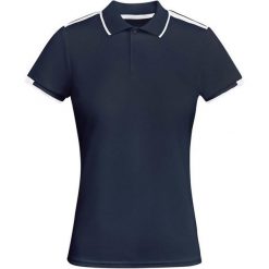 Damska Sportowa Koszulka Polo Tamil Z Krótkim Rękawem. Białe bluzki sportowe damskie ROLY, m, bez wzorów, bez ramiączek. Za 64.99 zł.
