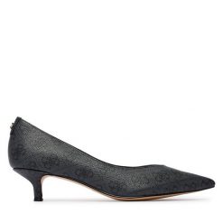 Czółenka Guess. Szare czółenka damskie Guess, z aplikacjami, bez obcasa. Za 584.99 zł.