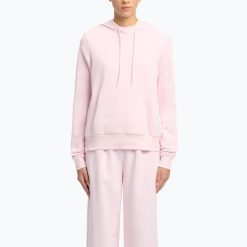 Bluza Reebok Identity Small Logo French Terry Hoodie. Czerwone bluzy bez kaptura damskie REEBOK FITNESS, bez wzorów, bez ramiączek, bez kaptura. Za 189.99 zł.