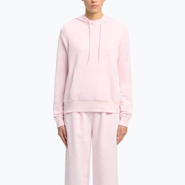 Bluza Reebok Identity Small Logo French Terry Hoodie. Czerwone bluzy bez kaptura damskie REEBOK FITNESS, bez wzorów, bez ramiączek, bez kaptura. Za 189.99 zł.