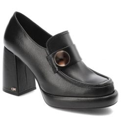 Czarne Półbuty CheBello Wygodne Skórzane Buty. Czarne półbuty damskie CheBello, bez wzorów, z jeansu, biznesowe, bez obcasa, na obcasie. Za 539.00 zł.