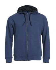 Clique Classic Hoody Full Zip - bluza z kapturem na zamek. Niebieskie bluzy z kapturem męskie CLIQUE, m, z bawełny. Za 336.55 zł.