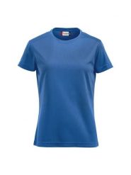 Clique Ice-T Women T-shirt z oddychającego poliestru. Niebieskie bluzki sportowe damskie CLIQUE, xl, bez wzorów, bez kołnierzyka. Za 114.44 zł.