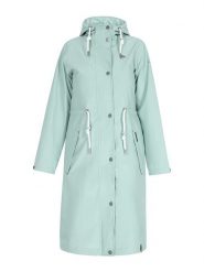 Schmuddelwedda Płaszcz przeciwdeszczowy w kolorze miętowym rozmiar: XXL. Niebieskie kurtki przeciwdeszczowe damskie Schmuddelwedda, xxl, bez wzorów, sportowe. Za 630.93 zł.