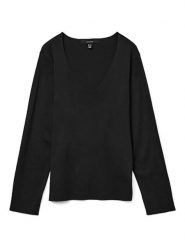 Vero Moda Sweter w kolorze czarnym rozmiar: M. Czarne swetry klasyczne damskie Vero Moda, m, z wiskozy, bez kołnierzyka. Za 101.23 zł.