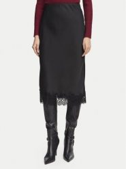 Morgan Spódnica midi 261-JULIE Czarny Regular Fit. Czarne spódniczki damskie Morgan, bez wzorów, z syntetyku, midi. Za 299.99 zł.