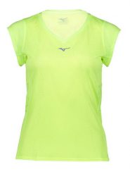 Mizuno Koszulka "Aero" w kolorze żółtym do biegania rozmiar: S. Żółte bluzki sportowe damskie Mizuno, s, z materiału, bez kołnierzyka, bez ramiączek. Za 79.03 zł.