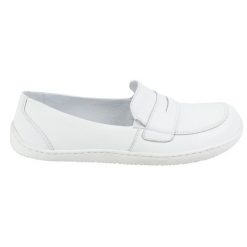 Olivier Barefoot damskie mokasyny skórzane minimalistyczne letnie 1280 białe. Białe mokasyny damskie z materiału. Za 484.00 zł.