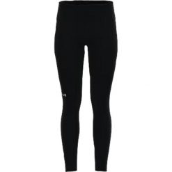 Legginsy damskie Under Armour Hi-Rise. Czarne legginsy damskie Under Armour, l, bez wzorów, z materiału, z podwyższonym stanem, do biegania. Za 331.99 zł.