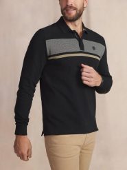 Koszulka polo z długim rękawem TBS Kabyepol. Czarne koszulki męskie z długim rękawem Tbs, xl, bez wzorów, z bawełny, bez ramiączek. Za 267.00 zł.