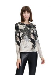 Betty Barclay Koszulka w kolorze czarno-kremowym rozmiar: 38. Brązowe bluzki damskie Betty Barclay, bez wzorów, bez kołnierzyka, bez ramiączek. Za 82.64 zł.