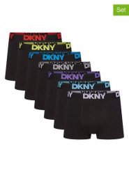 DKNY Bokserki (7 par) w kolorze czarnym rozmiar: S. Czarne bokserki męskie DKNY, bez wzorów. Za 135.45 zł.