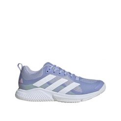 Buty sportowe adidas Court Team Bounce 2.0 Violet. Fioletowe buty sportowe na co dzień damskie Adidas, bez wzorów, z gumy, do piłki ręcznej. Za 384.95 zł.