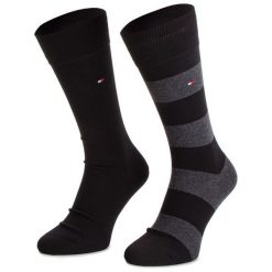 Skarpety długie Tommy Hilfiger. Czarne skarpetki męskie Tommy Hilfiger, bez wzorów. Za 59.99 zł.