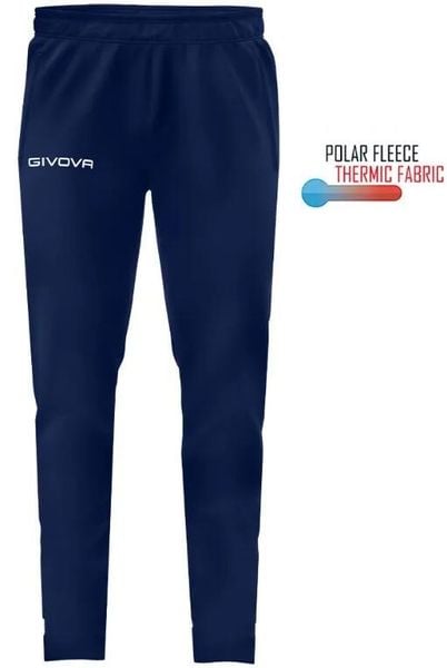 Spodnie dresowe Givova Panta Cuba granatowe. Niebieskie spodnie sportowe damskie 318, z dresówki. Za 84.00 zł.