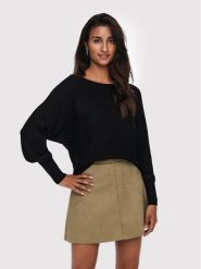 ONLY Sweter Adaline 15226298 Czarny Relaxed Fit. Czarne swetry klasyczne damskie Only, m, z wiskozy, bez kołnierzyka. Za 119.99 zł.