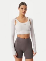Adidas Koszulka techniczna Power Essentials Workout Contour KD2217 Fioletowy Slim Fit. Fioletowe bluzki sportowe damskie Adidas, m, z syntetyku, bez kołnierzyka, bez ramiączek. Za 128.99 zł.