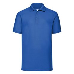 Męska Koszulka Polo 65/35. Niebieskie koszulki polo męskie Fruit of the Loom, m, bez wzorów, bez ramiączek. Za 60.99 zł.