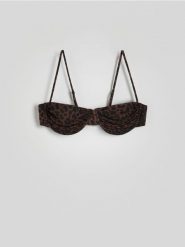 Góra od bikini - brązowy. Brązowe bikini damskie Reserved, bez wzorów. W wyprzedaży za 29.99 zł.