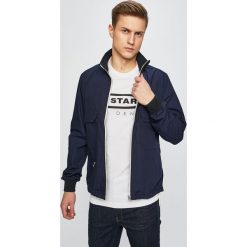 G-Star Raw - Kurtka. Niebieskie kurtki męskie G-Star Raw, l, bez wzorów, z bawełny, retro, bez kaptura. W wyprzedaży za 399.90 zł.