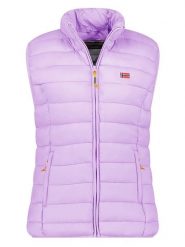 Geographical Norway Kamizelka pikowana "Vatikolor" w kolorze fioletowym rozmiar: S. Różowe kamizelki damskie Geographical Norway, s. Za 121.80 zł.