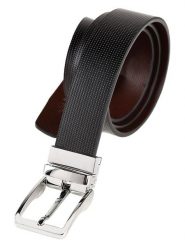 The Time of Bocha Skórzany pasek w kolorze brązowo-czarnym rozmiar: 100. Brązowe paski męskie The Time of Bocha, bez wzorów, z materiału. Za 126.99 zł.