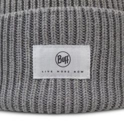Czapka BUFF KNITTED BEANIE DRISK. Szare czapki męskie Buff, bez wzorów, z bawełny. Za 139.99 zł.
