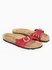 Sunbay Klapki "Freezia" w kolorze koralowym rozmiar: 39. Czerwone klapki damskie Sunbay, bez wzorów, bez obcasa. Za 149.95 zł.