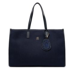 Torebka Tommy Hilfiger. Niebieskie torebki klasyczne damskie Tommy Hilfiger, bez wzorów, bez dodatków. Za 559.99 zł.