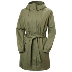 Parka damska z kapturem Helly Hansen Classics. Zielone parki damskie Helly Hansen, bez wzorów. Za 718.00 zł.
