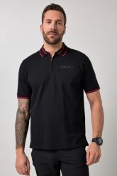 Męska Koszulka polo FLEXNAMIC® outdoor pika kołnierzyk polo zamek błyskawiczny. Czarne koszulki polo męskie JAY-PI, m, bez wzorów, z bawełny, bez ramiączek. Za 199.99 zł.