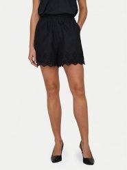 ONLY Szorty materiałowe Lou 15313167 Czarny Loose Fit. Czarne szorty damskie Only, bez wzorów, z bawełny. Za 99.99 zł.