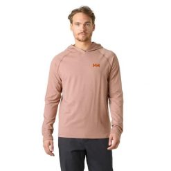 Bluza z kapturem Helly Hansen. Brązowe bluzy z kapturem męskie Helly Hansen, l, z dzianiny. Za 367.00 zł.