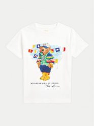 Polo Ralph Lauren T-Shirt 322958332001 Biały Regular Fit. Białe t-shirty chłopięce Polo Ralph Lauren, bez wzorów, z bawełny, bez ramiączek. Za 149.99 zł.