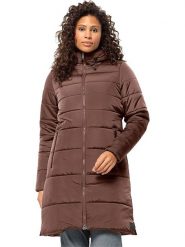 Jack Wolfskin Płaszcz pikowany w kolorze brązowym rozmiar: S. Brązowe płaszcze damskie Jack Wolfskin, s, bez wzorów, z materiału. Za 483.17 zł.