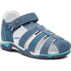 Sandały LASOCKI KIDS CI12-2986-01. Niebieskie sandały chłopięce Lasocki Kids, z nubiku, bez zapięcia. Za 99.99 zł.