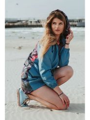 Waikane Vibe Parka w kolorze niebiesko-fioletowym ze wzorem rozmiar: XS. Niebieskie parki damskie Waikane Vibe, xs, bez wzorów. Za 136.13 zł.