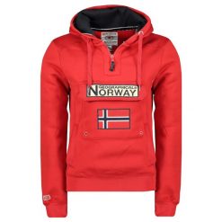 Bluza Geographical Norway GYMCLASS RED DB MEN 054 czerwony męska. Czerwone bluzy bez kaptura męskie Geographical Norway, m. Za 139.00 zł.