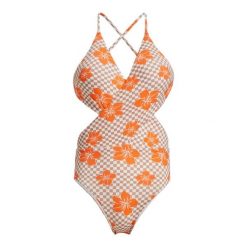Jednoczęściowy strój kąpielowy dla Kobiety MINI HULA WRAP HL Brązowy. Brązowe stroje jednoczęściowe damskie Roxy, l, bez wzorów. Za 359.99 zł.