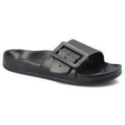 Czarne Klapki Big Star Modne Damskie Buty Na Lato. Czarne bikini damskie Big Star, z aplikacjami. Za 59.99 zł.