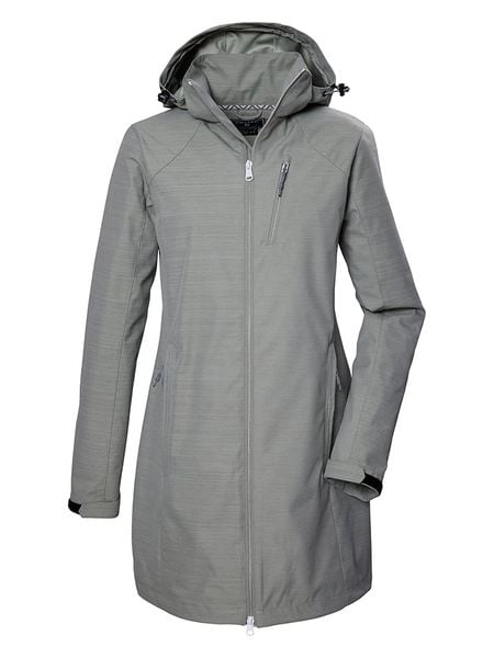 Killtec Parka softshellowa "KOS 57" w kolorze zielonym rozmiar: 42. Zielone parki damskie KILLTEC, m, bez wzorów. Za 203.93 zł.